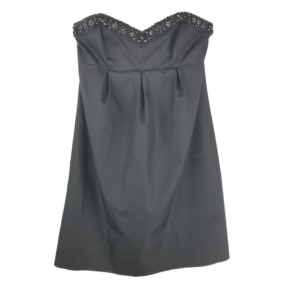 Shoshanna Black Beaded Cocktail Dress Sz 4